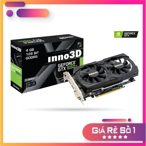 VGA INNO3D GTX 1050Ti 4G GDDR5 X2 (N105K-2DDV-M5CM)