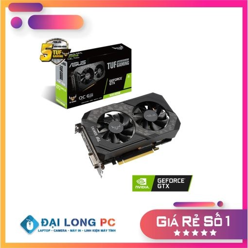 CARD MÀN HÌNH ASUS TUF GTX 1660 SUPER-6G GAMING (6GB GDDR6, 192-BIT, DVI+HDMI+DP, 1X8-PIN)