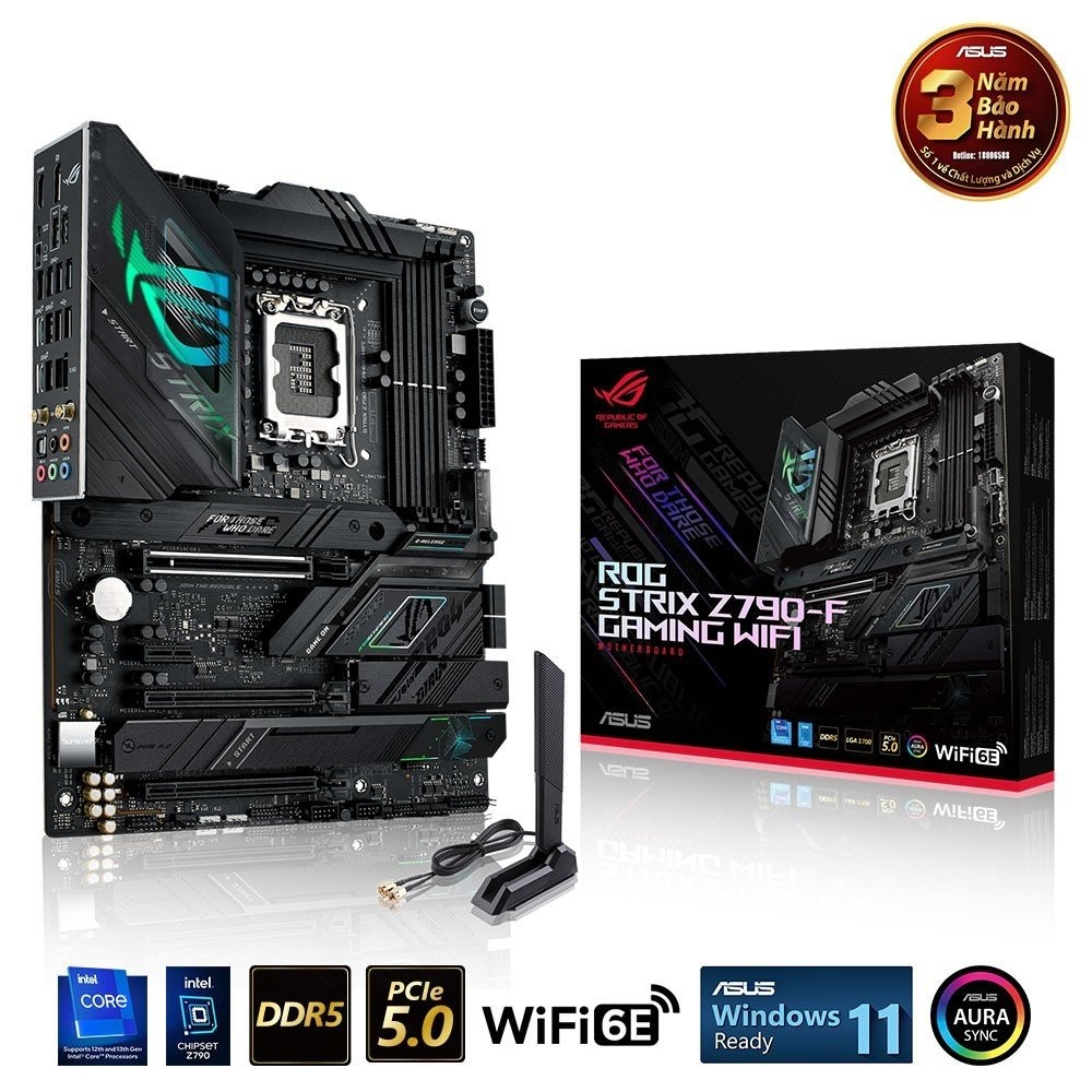 Mainboard ASUS STRIX Z790 F GAMING WIFI (Intel Z790, Socket 1700, ATX, 4 khe Ram DDR5)