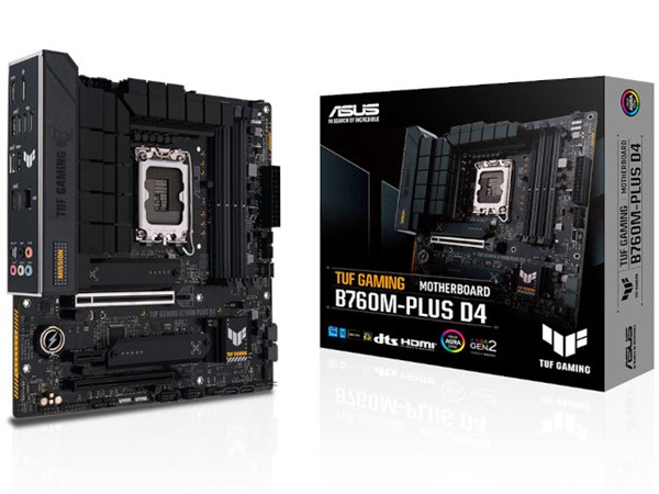 Mainboard ASUS TUF GAMING B760M-PLUS D4 (Intel B760, Socket LGA1700, mATX, 4 khe Ram DDR4)