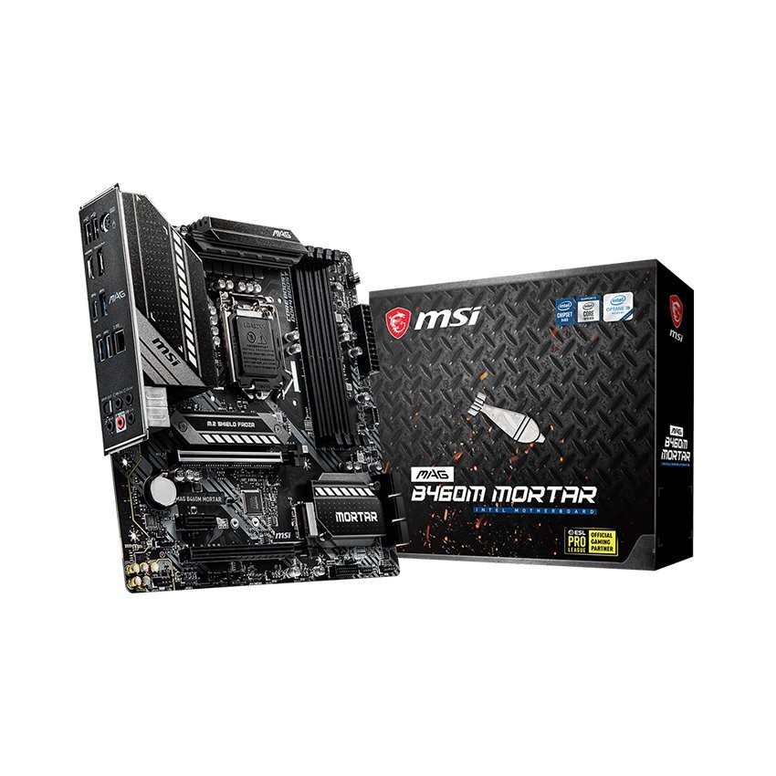 MAINBOARD MSI MAG B460M MORTAR (INTEL B460, SOCKET 1200, M-ATX, 4 KHE RAM DDR4)