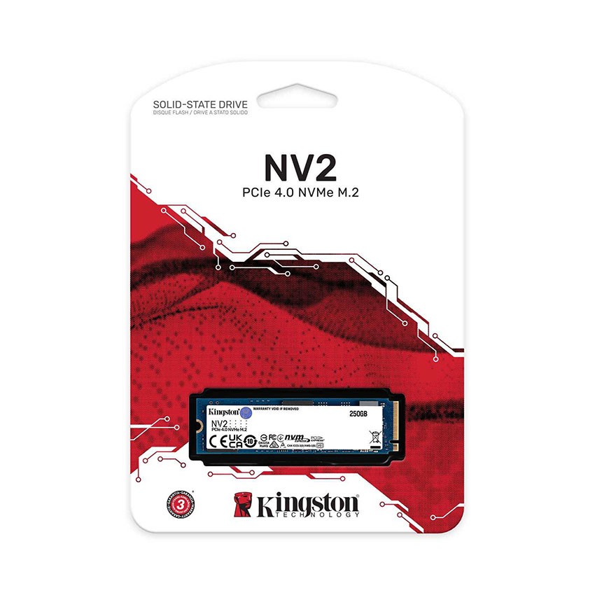 Ổ CỨNG SSD KINGSTON SNV2S 500GB NVME M.2 2280 PCIE GEN 4X4 (ĐỌC 3500MB/S - GHI 2100MB/S) - (SNV2S/500G)