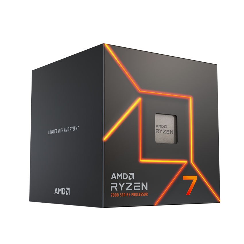 CPU AMD RYZEN 7 7700 (3.8 GHZ UPTO 5.3GHZ / 40MB / 8 CORES, 16 THREADS / 65W / SOCKET AM5)