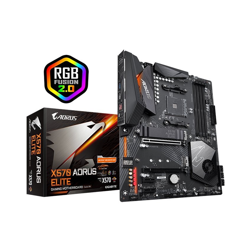 MAINBOARD GIGABYTE X570 AORUS ELITE (AMD X570, SOCKET AM4, ATX, 4 KHE RAM DDR4)