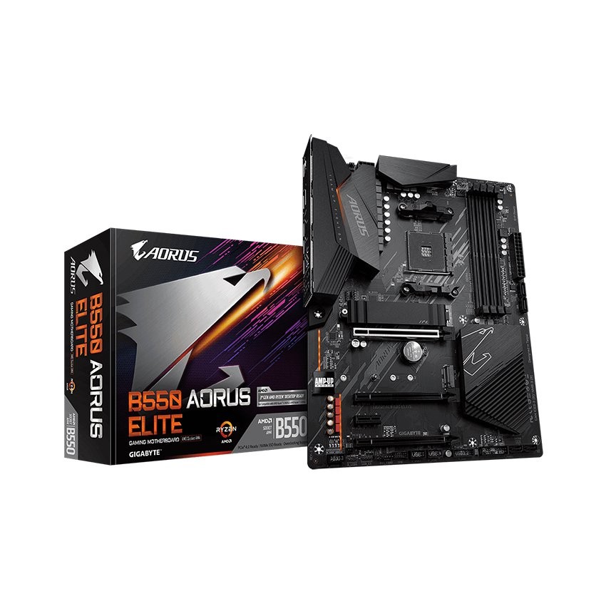 MAINBOARD GIGABYTE B550 AORUS ELITE (AMD B550, SOCKET AM4, ATX, 4 KHE RAM DDR4)