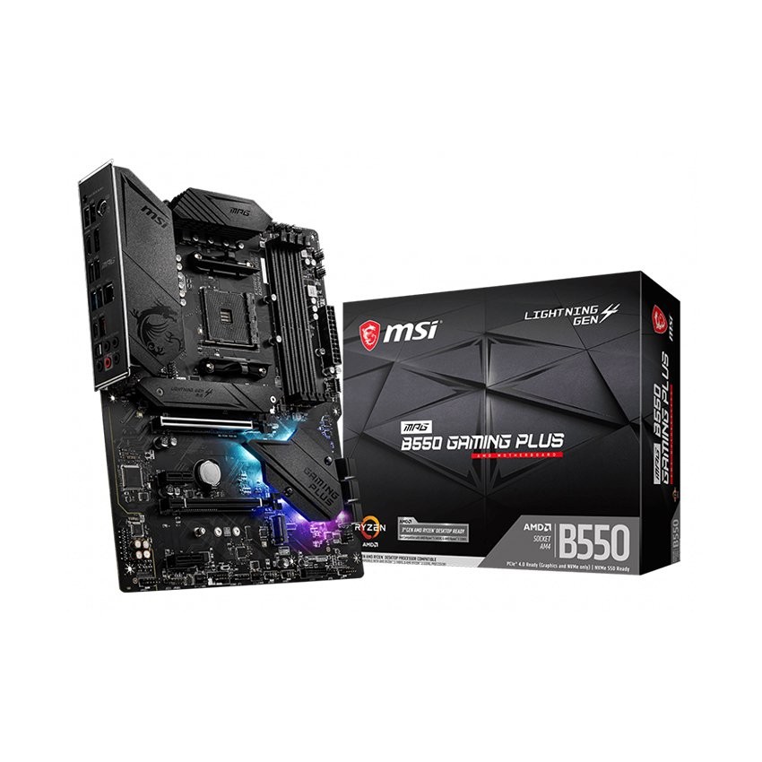 MAINBOARD MSI MPG B550 GAMING PLUS (AMD B550 SOCKET AM4 ATX 4 KHE RAM DDR4)