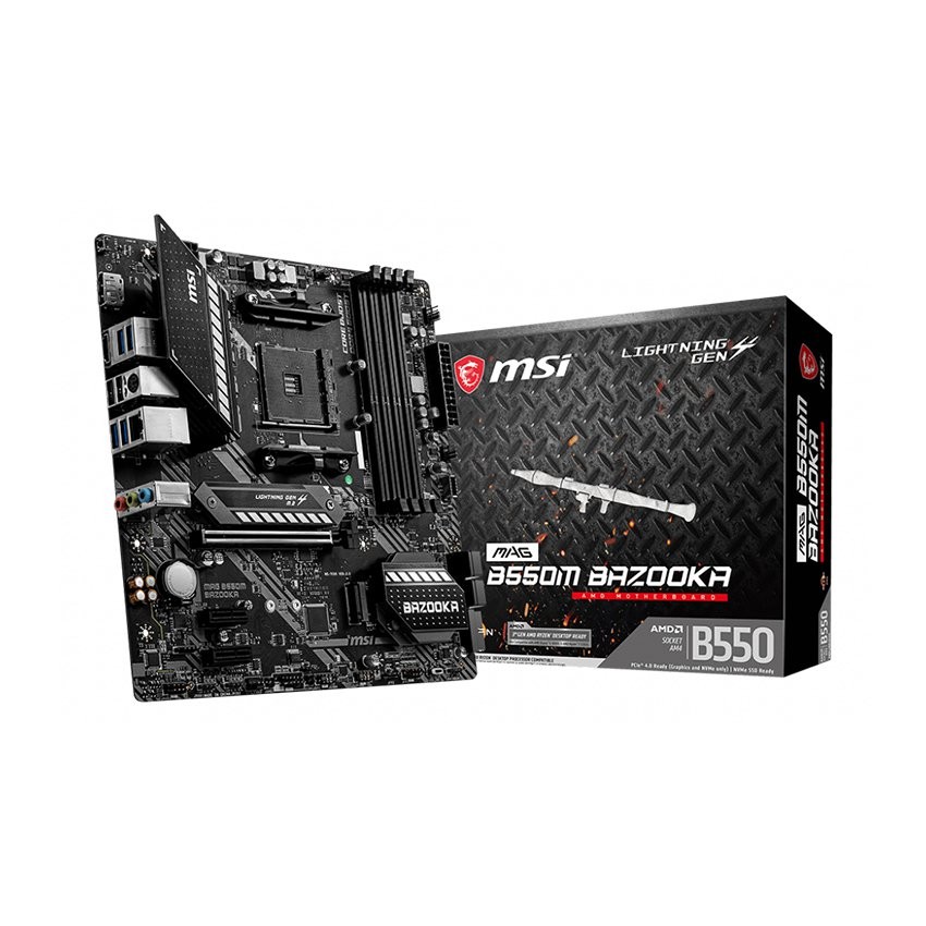 MAINBOARD MSI MAG B550M BAZOOKA (AMD B550 SOCKET AM4 M-ATX 4 KHE RAM DDR4)