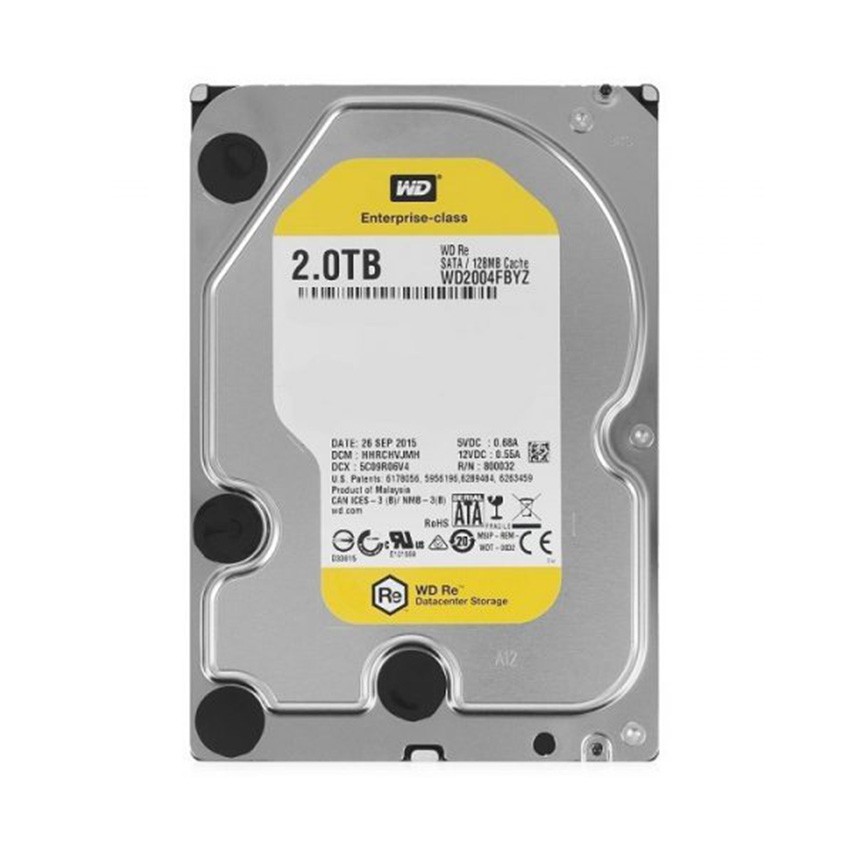 HDD WD GOLD (2TB/3.5/SATA 3/128MB CACHE/7200RPM) (WD2005FBYZ)