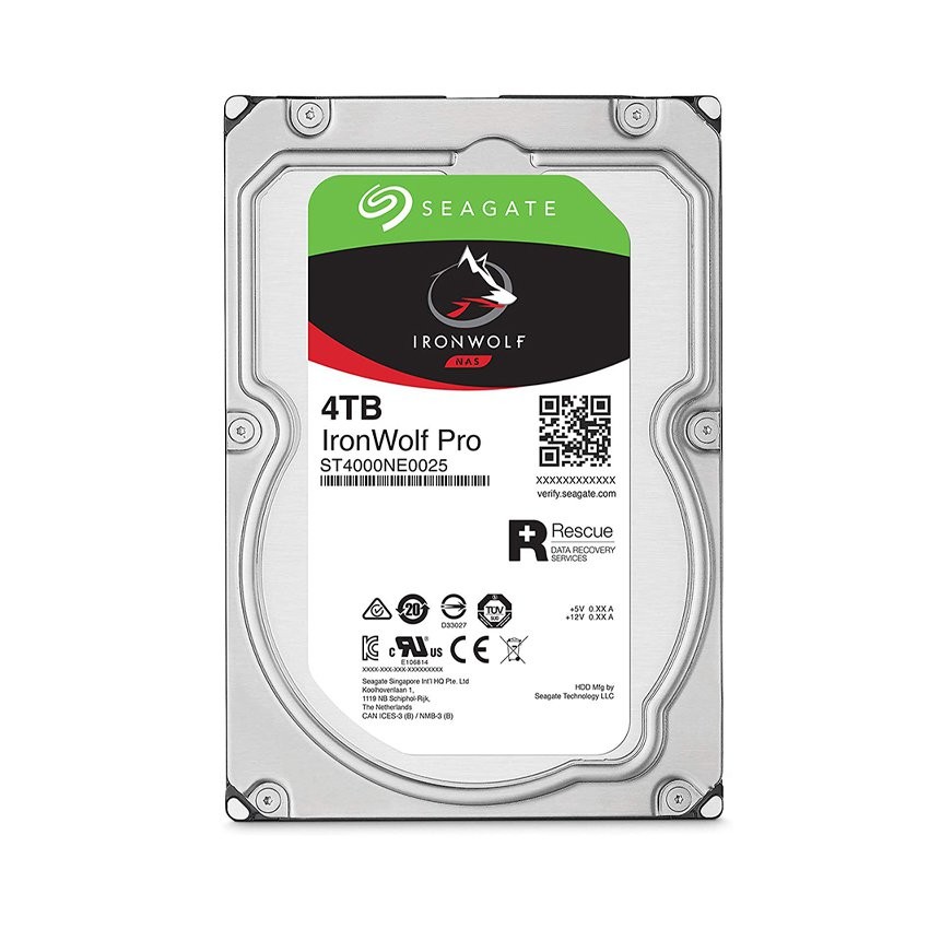 Ổ CỨNG HDD SEAGATE IRONWOLF PRO 4TB 3.5 INCH, 7200RPM, SATA, 256MB CACHE (ST4000NE001)