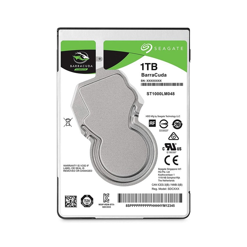 Ổ CỨNG HDD LAPTOP SEAGATE BARRACUDA 1TB 2.5 INCH, 5400RPM SATA3, 128MB CACHE (ST1000LM048)