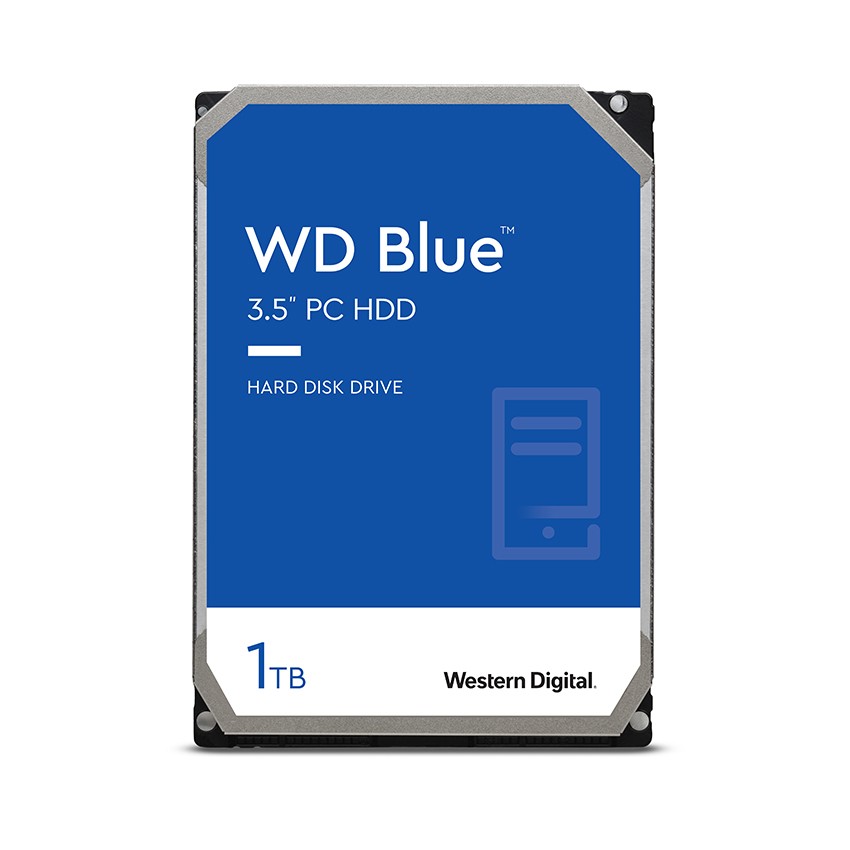 Ổ CỨNG HDD WD 1TB BLUE 3.5 INCH, 7200RPM, SATA, 64MB CACHE (WD10EZEX)