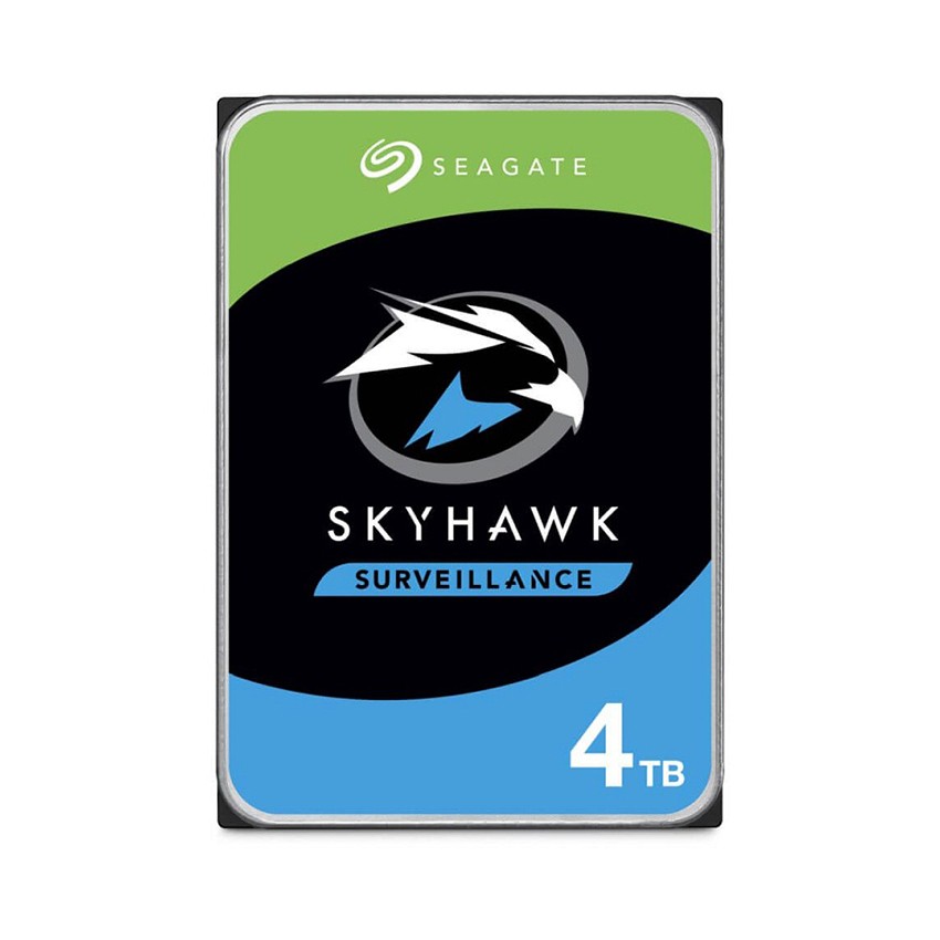 Ổ CỨNG HDD SEAGATE SKYHAWK 4TB 3.5 INCH, 5400RPM, SATA, 256MB CACHE (ST4000VX013/ST4000VX016)