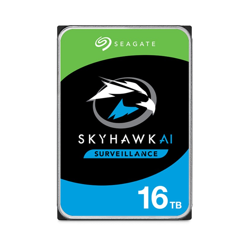 Ổ CỨNG HDD SEAGATE SKYHAWK AI 16TB 3.5 INCH, 7200RPM, SATA, 256MB CACHE (ST16000VE002)