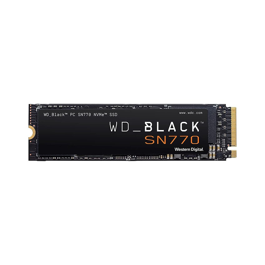 Ổ CỨNG SSD WD SN770 BLACK 500GB M.2 2280 PCIE NVME 4X4 (ĐỌC 5000MB/S - GHI 4000MB/S) - (WDS500G3X0E)