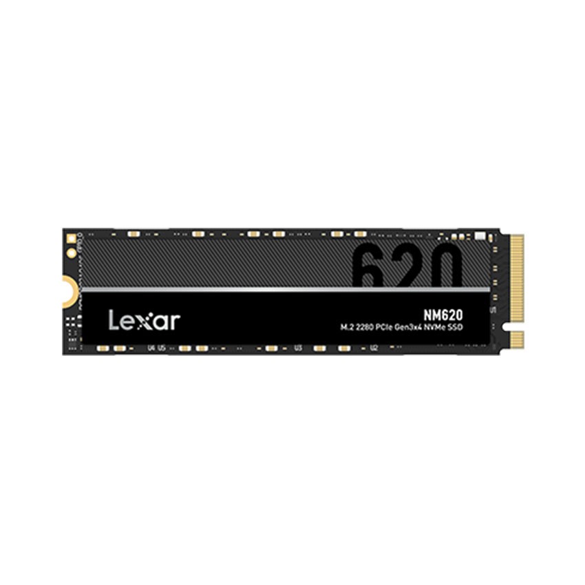 Ổ CỨNG SSD LEXAR NM620 512GB M.2 2280 PCIE 3.0X4 (ĐOC 3300MB/S - GHI 2400MB/S) - (LNM620X512G-RNNNG)