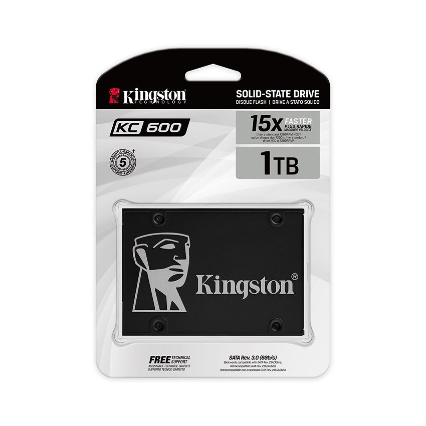 Ổ CỨNG SSD KINGSTON KC600 1024GB 2.5 INCH SATA3 (ĐỌC 550MB/S - GHI 520MB/S) - (KC600/1024GB)