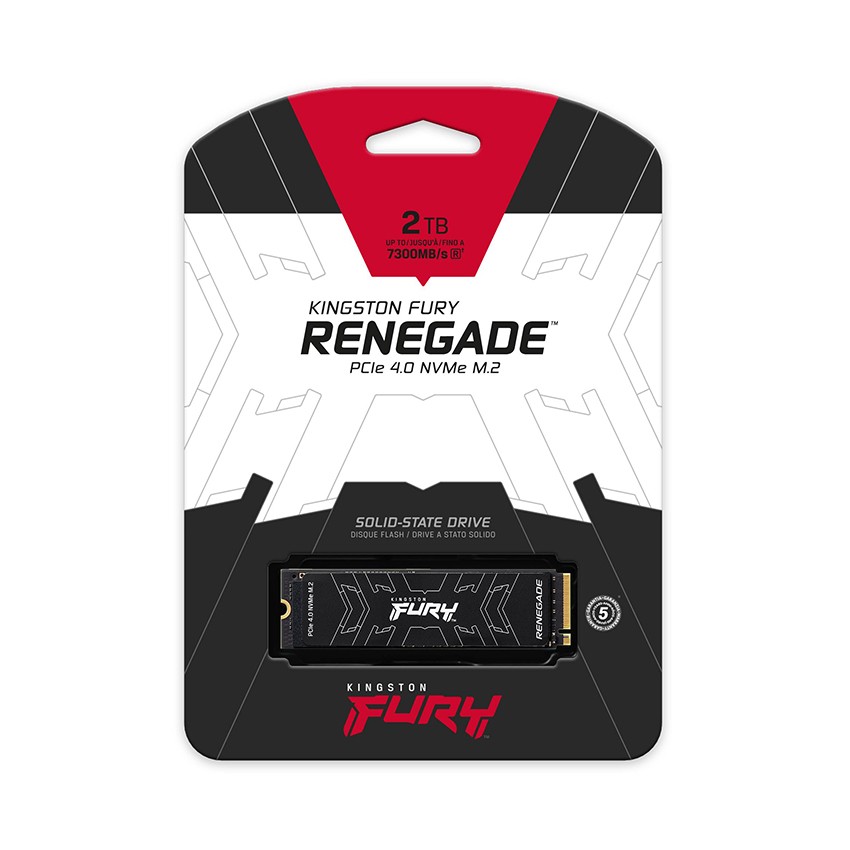 Ổ CỨNG SSD KINGSTON FURY RENEGADE 2TB NVME M.2 2280 PCIE GEN 4 X 4 (ĐỌC 7300MB/S, GHI 7000MB/S)-(SFYRD/2000G)