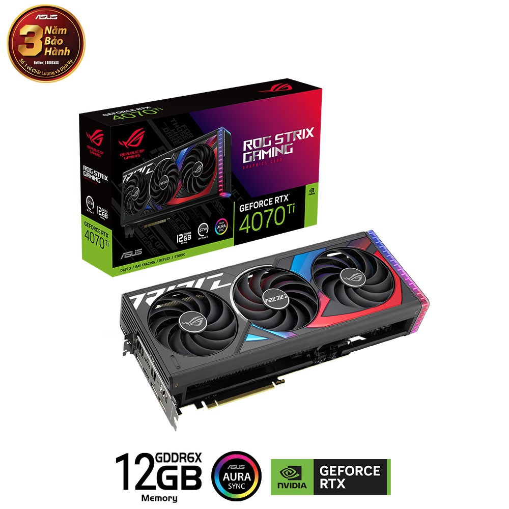 CARD MÀN HÌNH ASUS ROG-STRIX-RTX 4070 TI-12G-GAMING