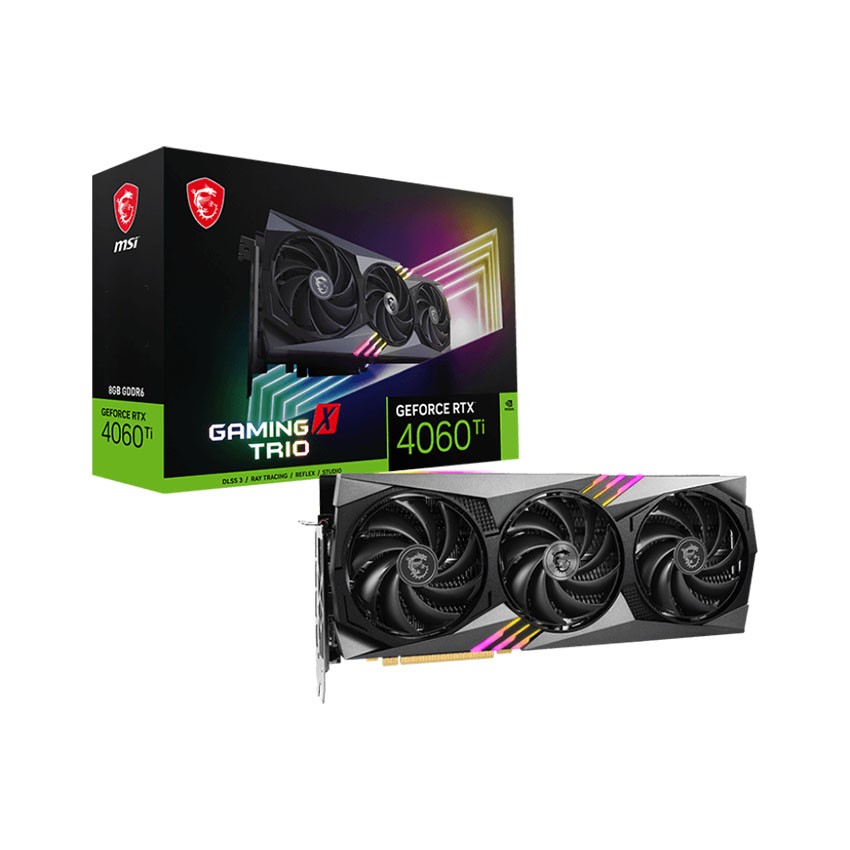 CARD MÀN HÌNH MSI RTX 4060 TI GAMING X TRIO 8G