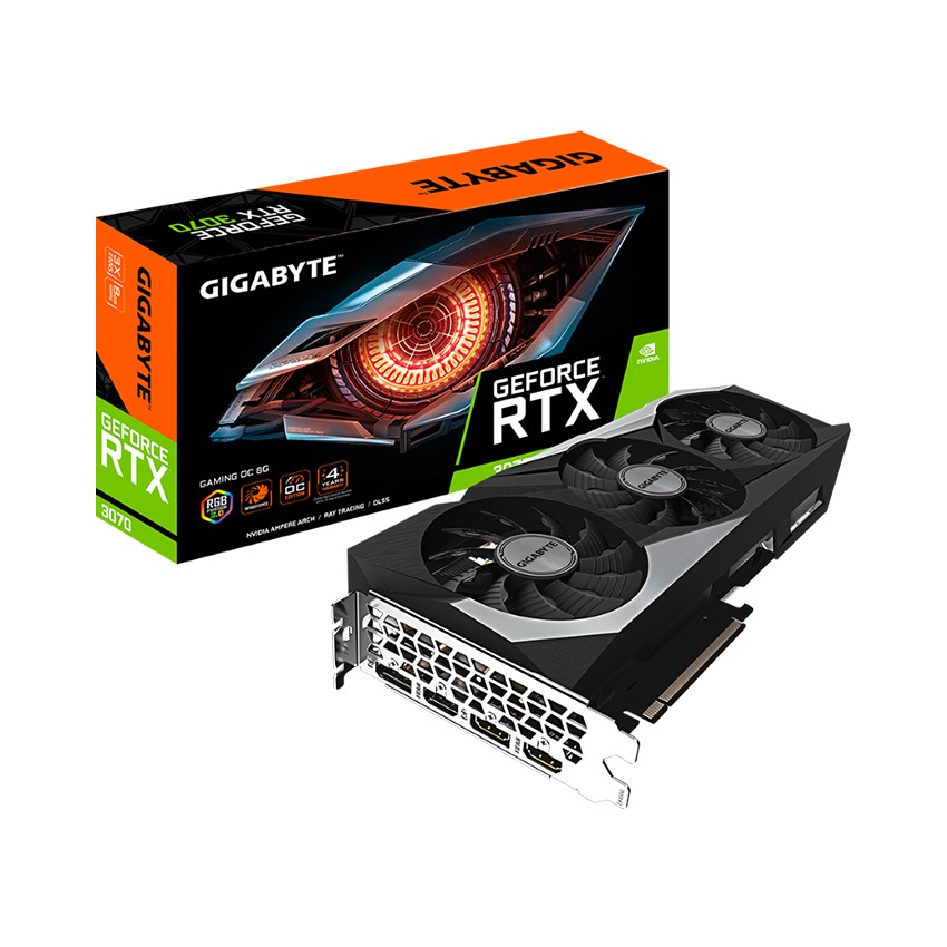 CARD MÀN HÌNH GIGABYTE RTX 3070 GAMING OC 8GD-V2