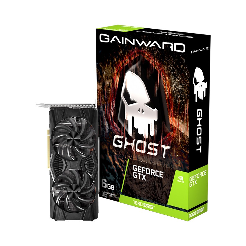 CARD MÀN HÌNH GAINWARD GTX 1660 SUPER GHOST 6GB (6GB GDDR6, 192-BIT, DVI+HDMI+DP)