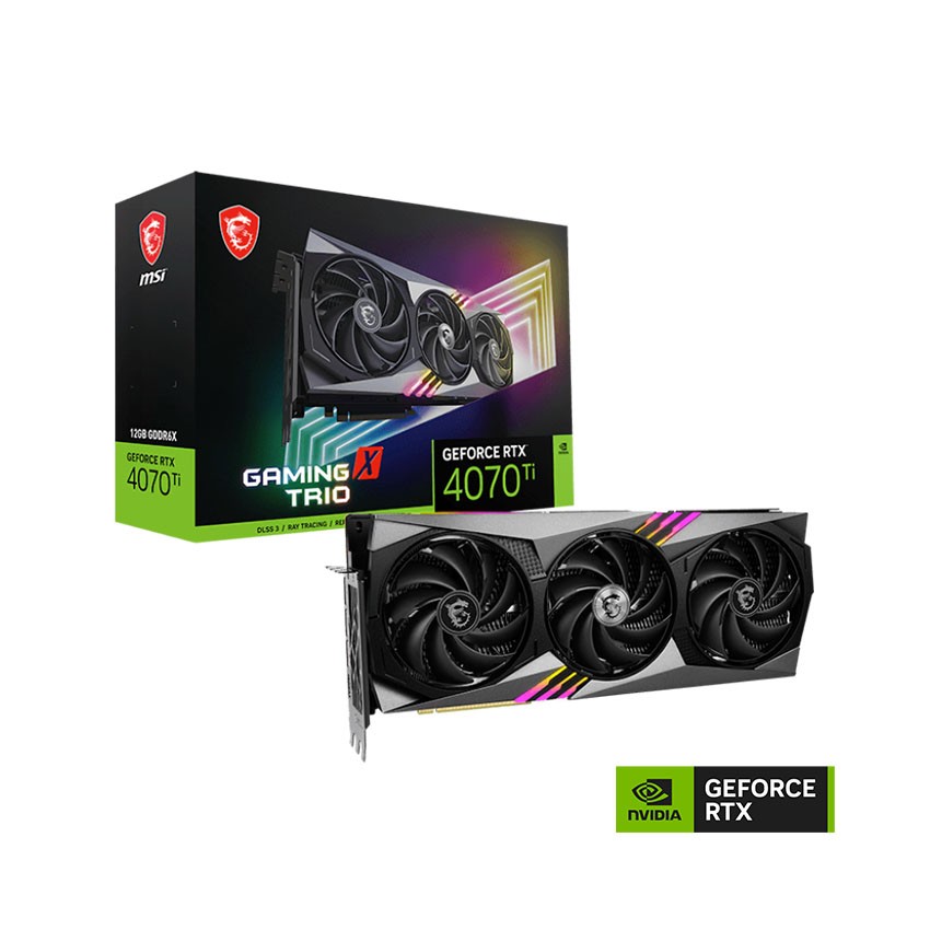 CARD MÀN HÌNH MSI RTX 4070 TI GAMING X TRIO 12G