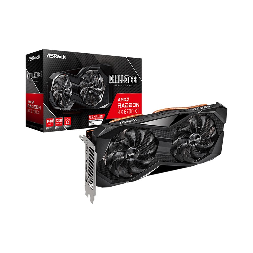 CARD MÀN HÌNH ASROCK RX 6700 XT CHALLENGER D-12GB OC