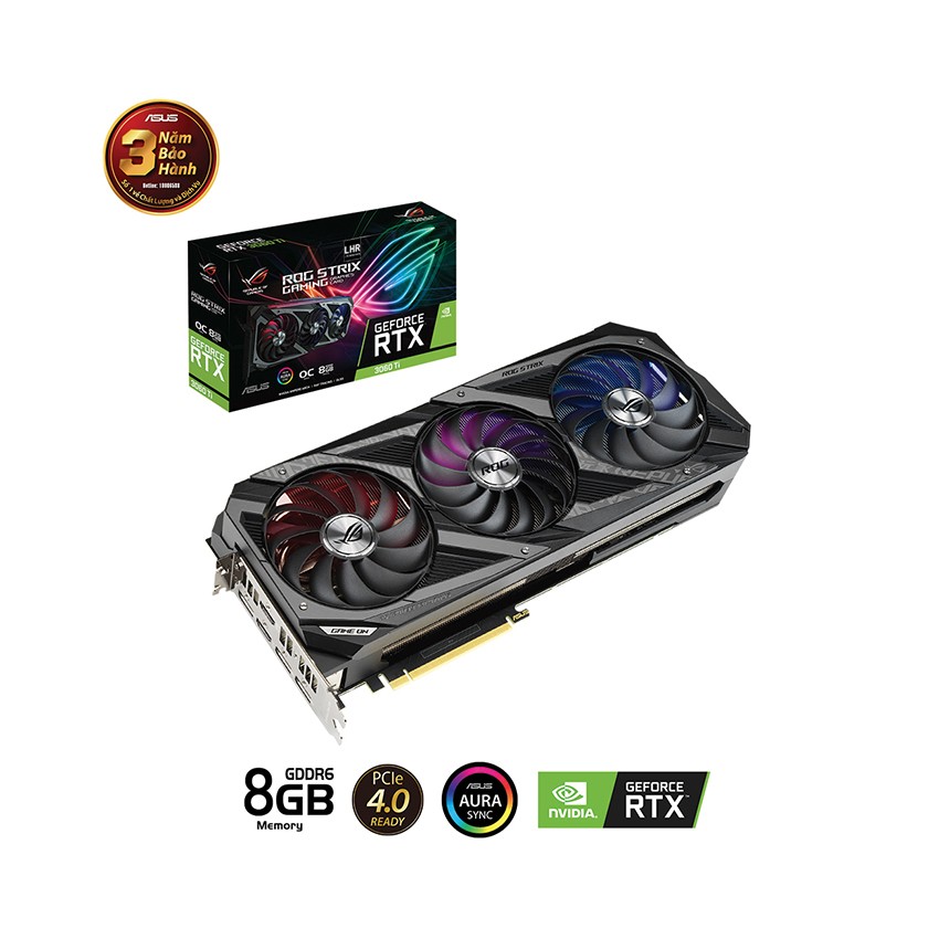 CARD MÀN HÌNH ASUS ROG STRIX-RTX 3060 TI-O8G-V2-GAMING