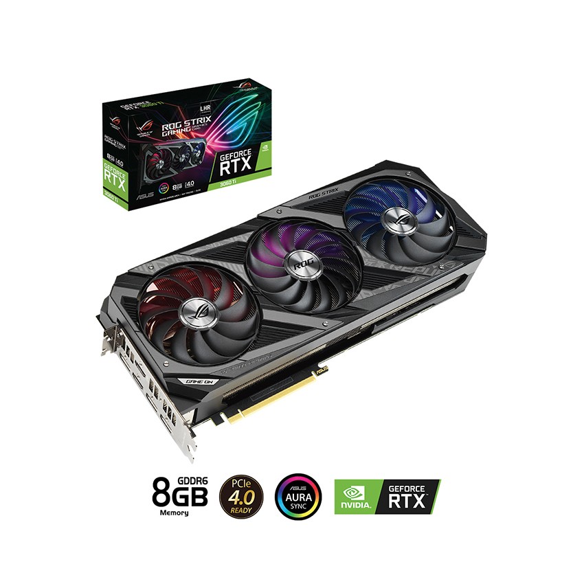 CARD MÀN HÌNH ASUS ROG STRIX-RTX 3060 TI-8G-V2-GAMING