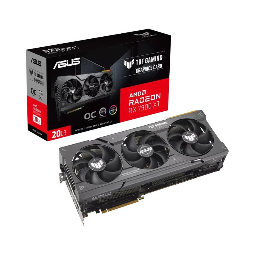 CARD MÀN HÌNH ASUS TUF GAMING RX 7900 XT OC OC EDITION 20GB GDDR6