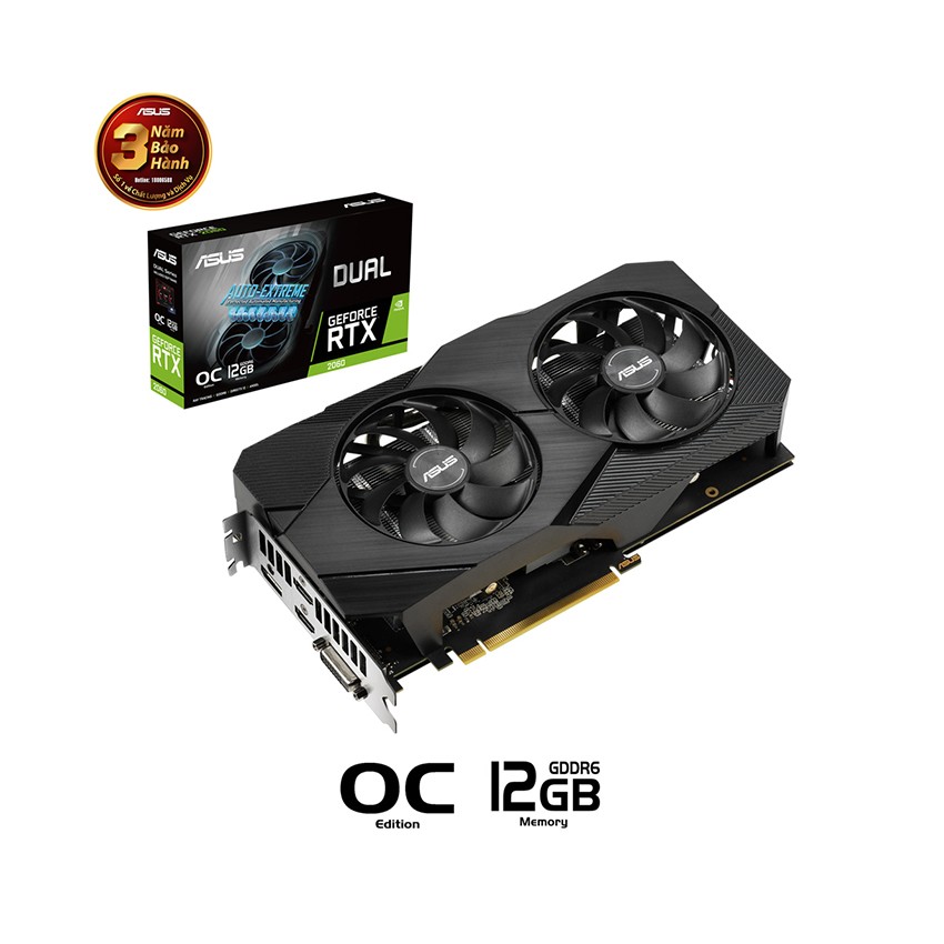 CARD MÀN HÌNH ASUS DUAL-RTX2060-O12G-EVO