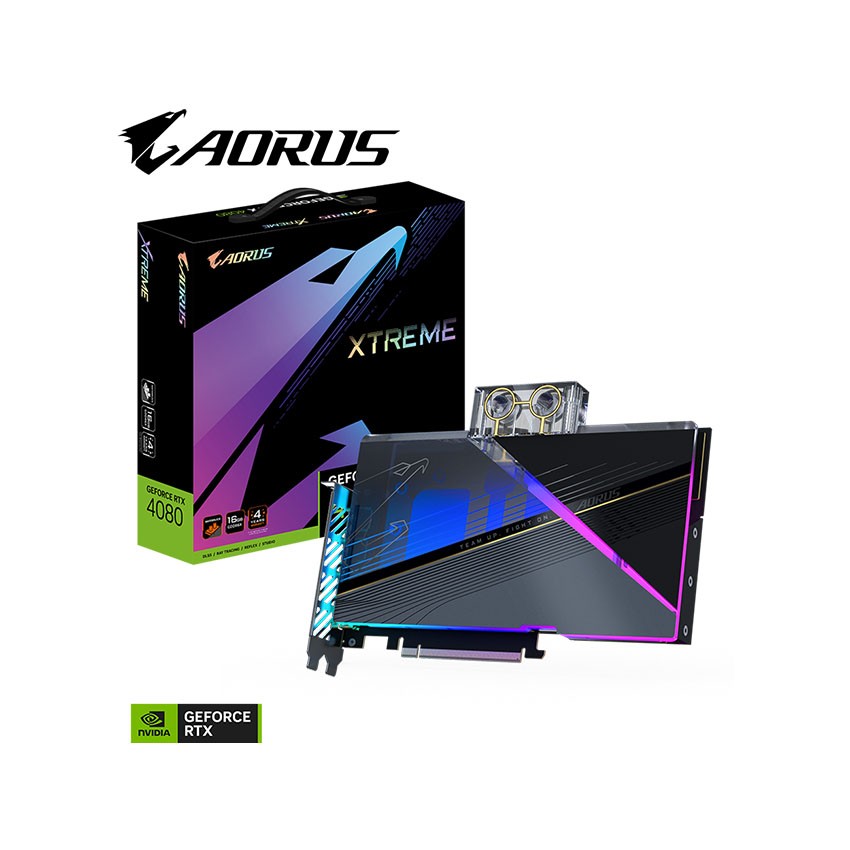 CARD MÀN HÌNH GIGABYTE RTX 4080 AORUS XTREME WATERFORCE WB-16GB