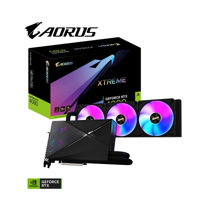 CARD MÀN HÌNH GIGABYTE RTX 4080 AORUS XTREME WATERFORCE-16GB