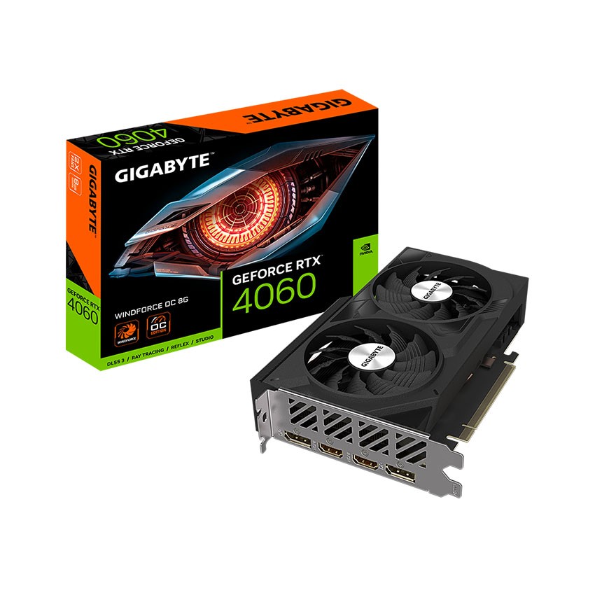 CARD MÀN HÌNH GIGABYTE RTX 4060 WINDFORCE OC-8GD