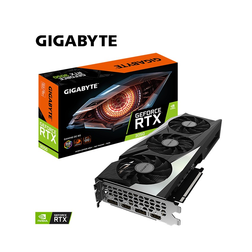 CARD MÀN HÌNH GIGABYTE RTX 3050 GAMING OC 8G