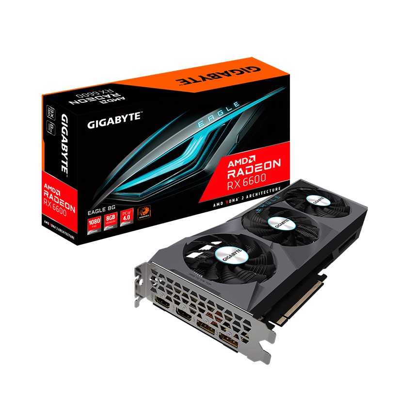 CARD MÀN HÌNH GIGABYTE RADEON RX 6600 EAGLE 8GB