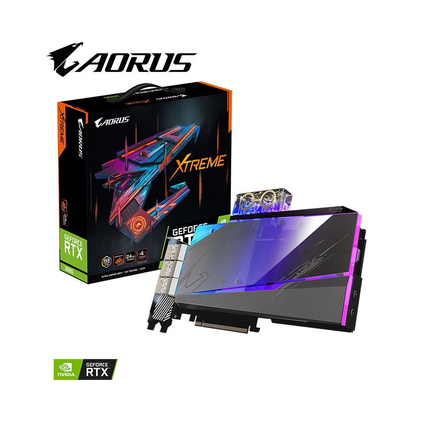 CARD MÀN HÌNH GIGABYTE RTX 3090 AORUS XTREME WATERFORCE WB - 24GD