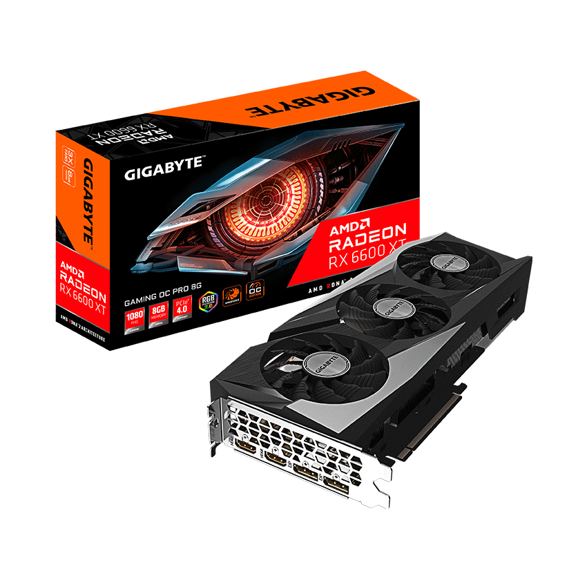 CARD MÀN HÌNH GIGABYTE RX 6600 XT GAMING OC PRO 8GB