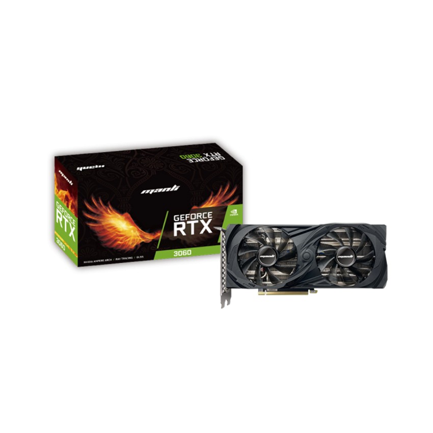 CARD MÀN HÌNH MANLI GEFORCE RTX 3060 DUAL FAN 12GB (LHR)