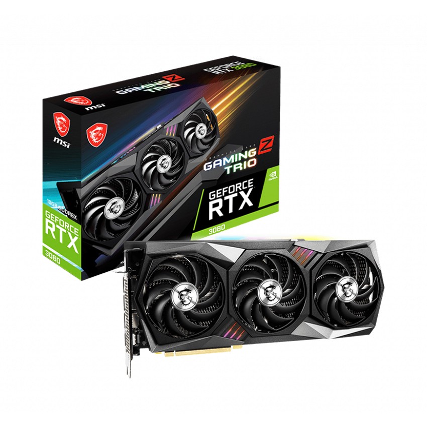 CARD MÀN HÌNH MSI RTX 3080 GAMING Z TRIO 10G (LHR)