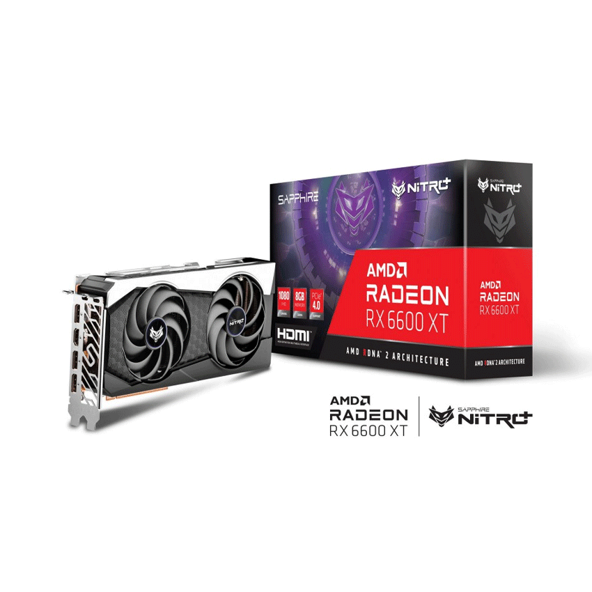 CARD MÀN HÌNH SAPPHIRE NITRO+ RADEON RX 6600 XT GAMING OC 8GB