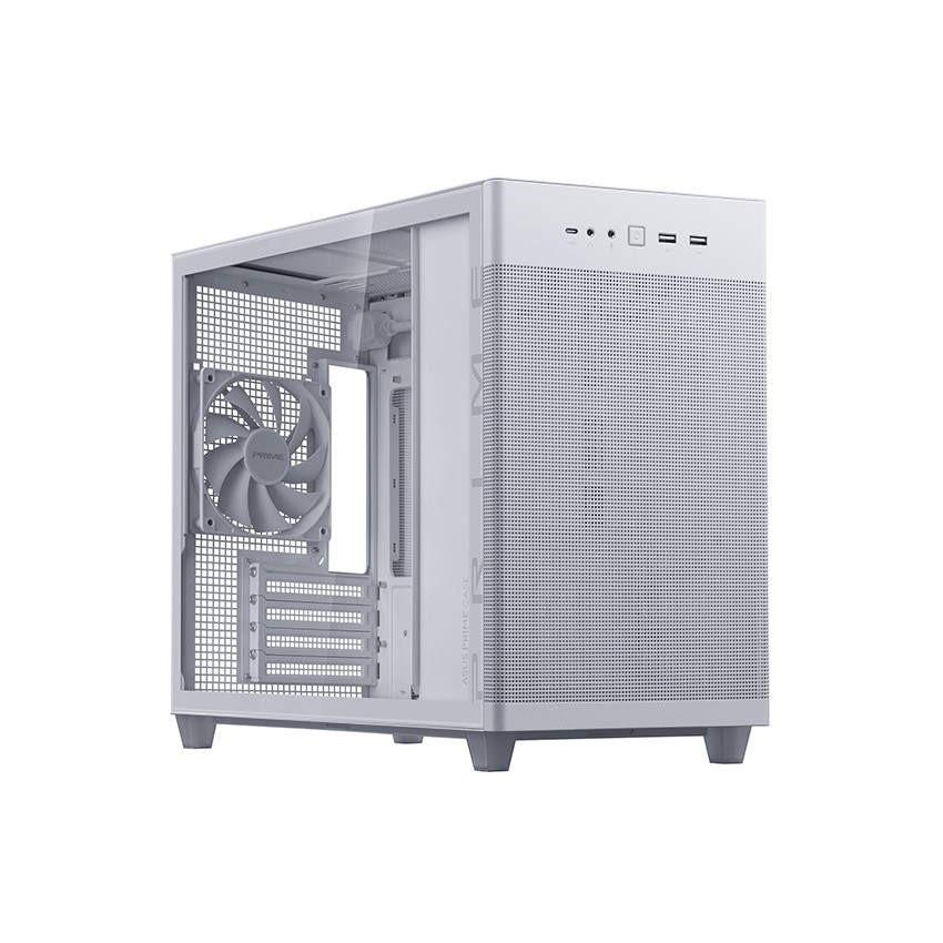 VỎ CASE ASUS AP201 ASUS PRIME CASE TG WHITE (MINI TOWER / MÀU TRẮNG )