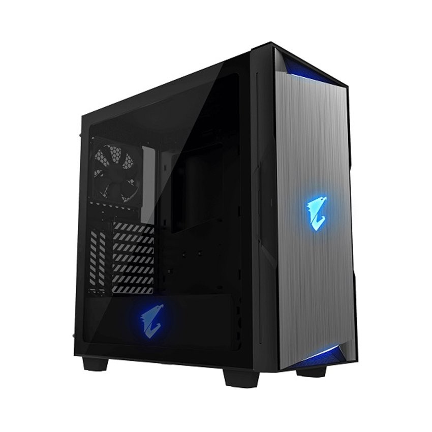 VỎ CASE GIGABYTE GB-AC300G TEMPERED GLASS GAMING (MID TOWER/MÀU ĐEN/LED RGB)