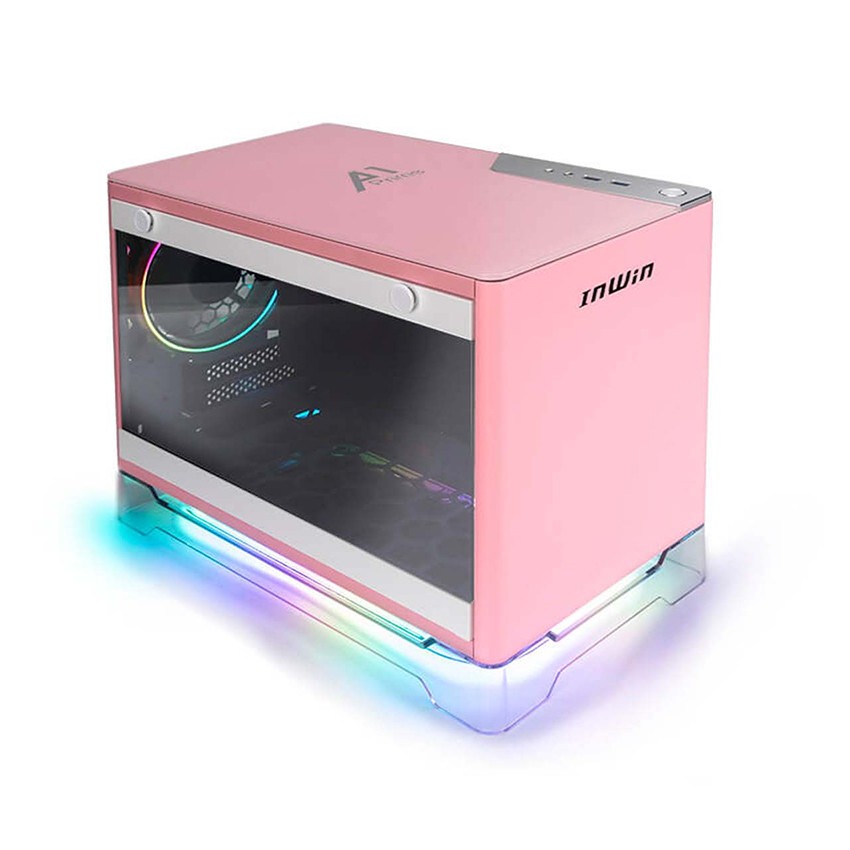 VỎ CASE INWIN A1 PRIME PINK ( MINI TOWER / MÀU HỒNG/ GẮN SẴN BỘ NGUỒN INWIN 750W 80PLUS GOLD VÀ 2 FAN)