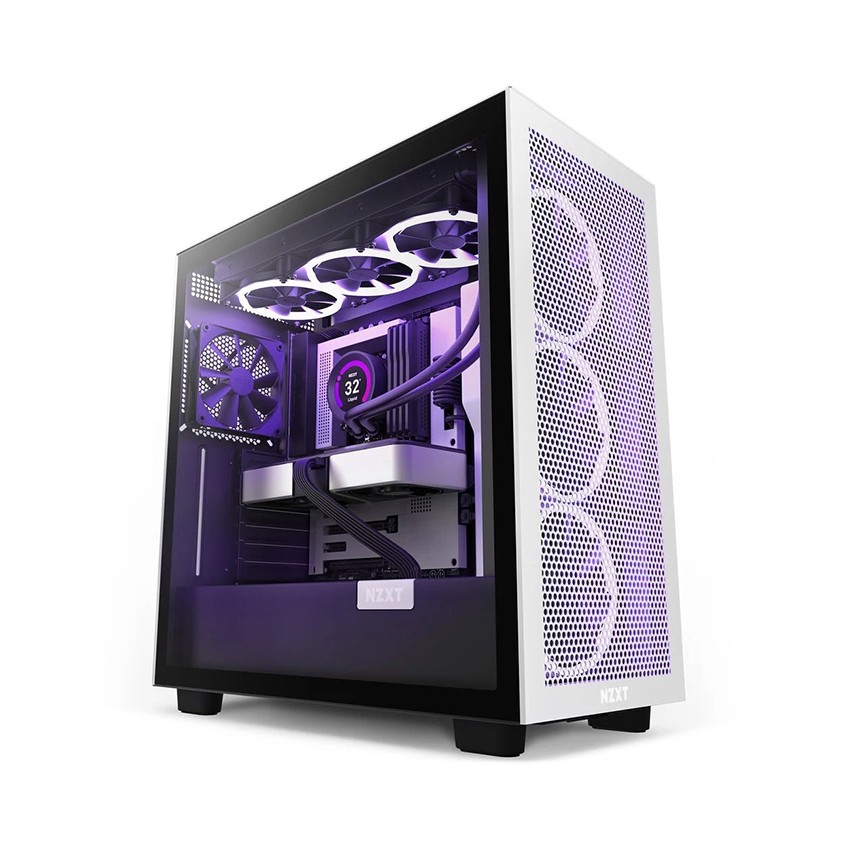 VỎ MÁY TÍNH NZXT H7 FLOW BLACK/WHITE  (MID TOWER/MÀU TRẮNG ĐEN)