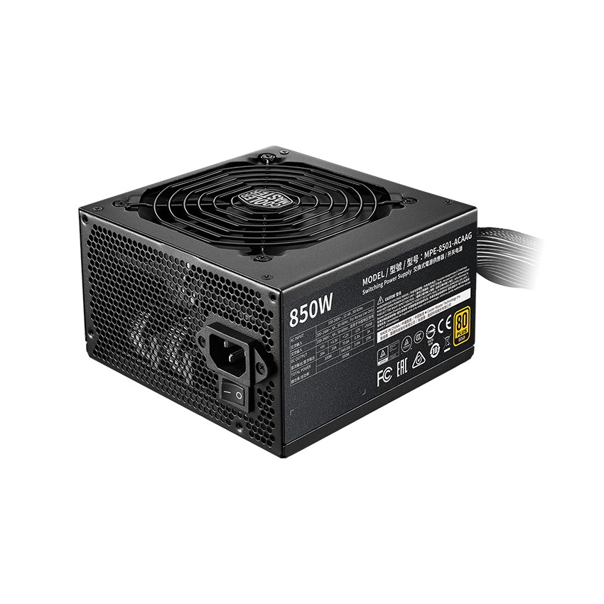 NGUỒN MÁY TÍNH COOLER MASTER MWE GOLD 850-V2  850W (80 PLUS GOLD/MÀU ĐEN)