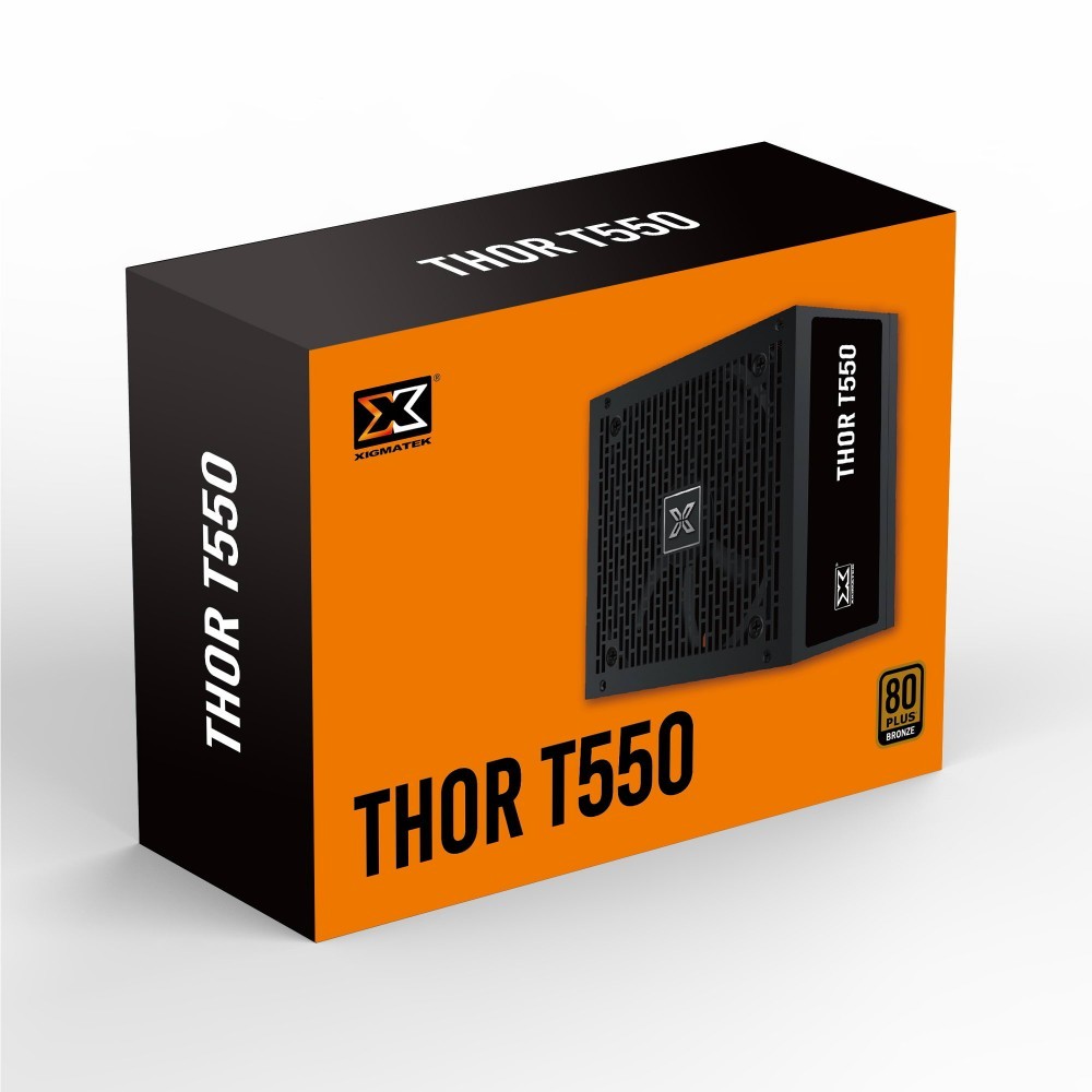 XIGMATEK THOR T550 550W (EN49554) - 80PLUS BRONZE, 100% CÁP DẸT ĐEN