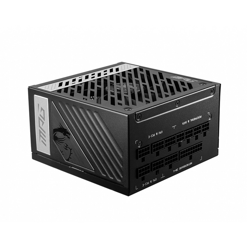 NGUỒN MÁY TÍNH MSI A1000G 1000W ( 80 PLUS GOLD / FULL MODULAR/MÀU ĐEN)