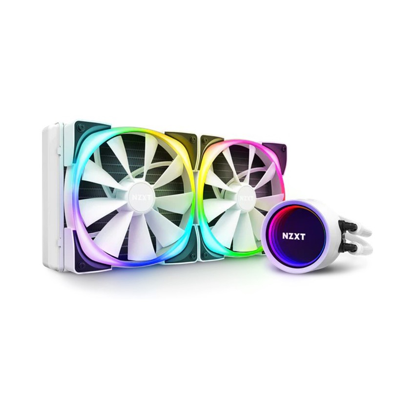 TẢN NHIỆT NƯỚC NZXT KRAKEN X53 RGB WHITE - 240MM (RL-KRX53-RW)