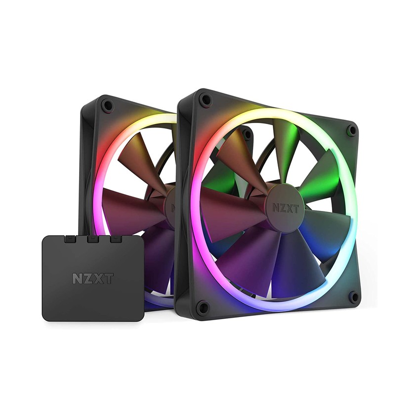 FAN CASE TẢN NHIỆT NZXT F140 RGB DUO BLACK (TWIN STARTER)